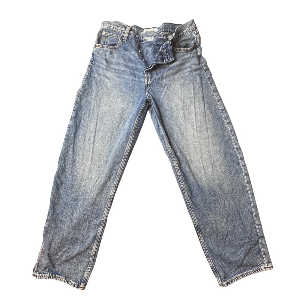 Gap Jeans Womens 30/10R Light Indigo Fast Long Tape Straight Leg High Rise Denim